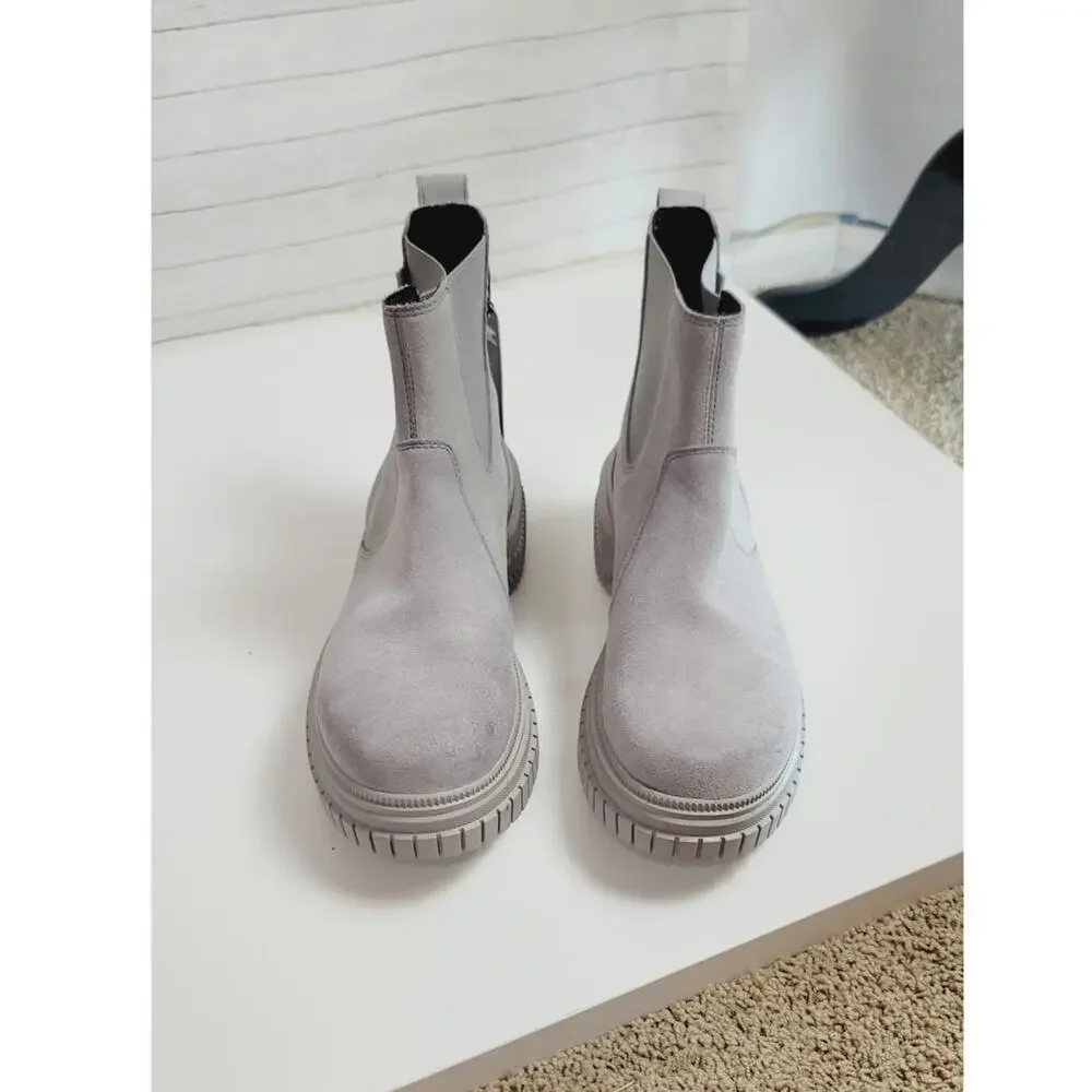 SOREL Ona Ave WP Chelsea Boot in Chrome Grey, sz 9